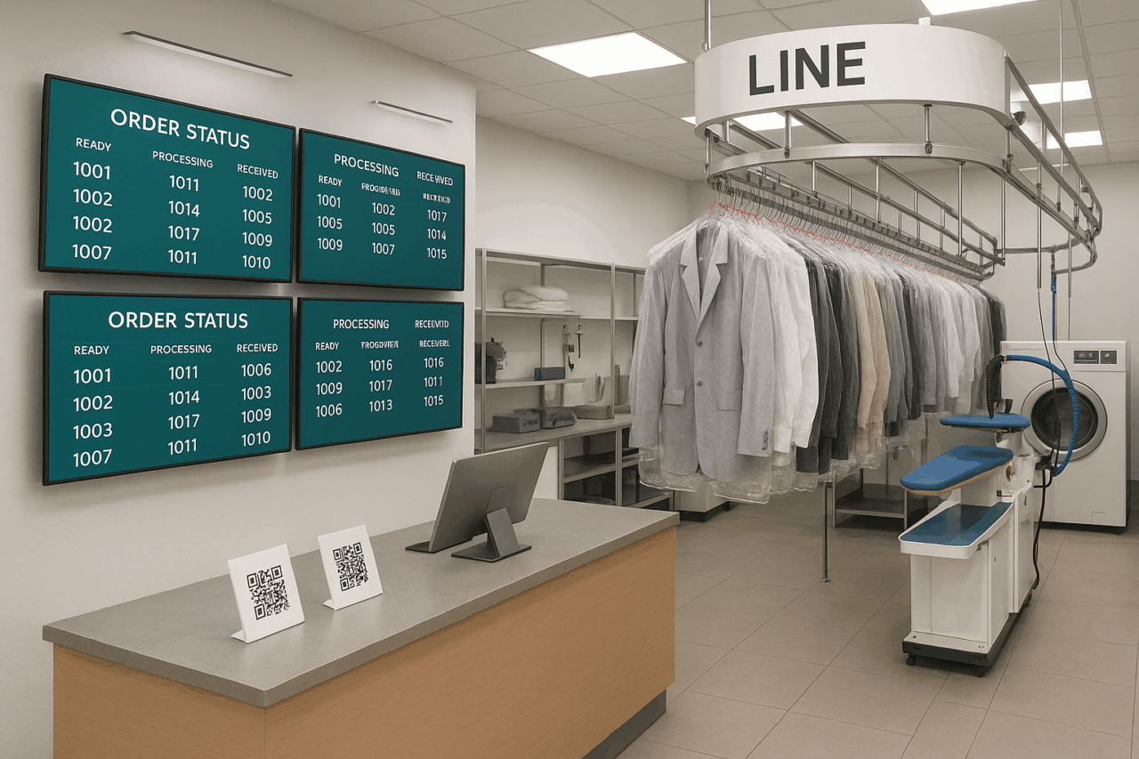 クリーニング店のLINE管理システム
